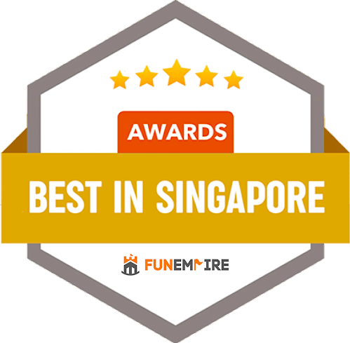 A FunEmpire Badge of Rentosho being one of the best digital signage provider in Singapore.