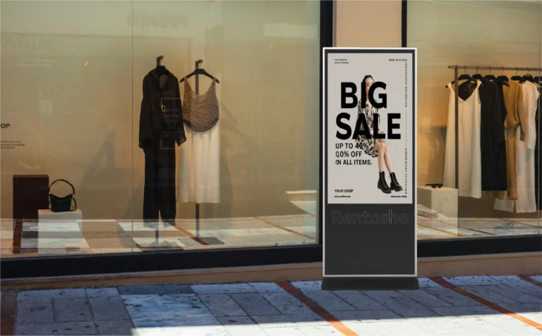 Elevate Your Brand with Rentosho Digital Signage Kiosk