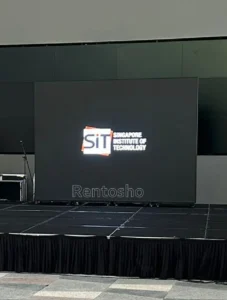 LED Poster Panels combined together to form a video wall at SIT's campus event