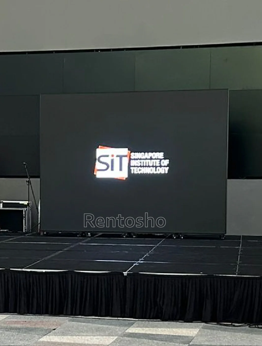 LED Poster Panels combined together to form a video wall at SIT's campus event