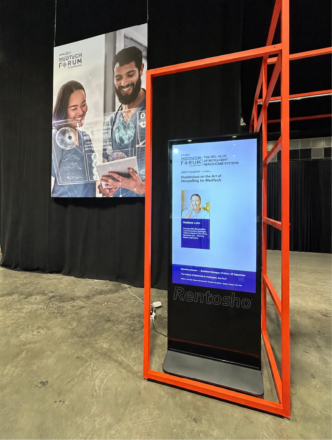 APAC MedTech Forum using Rentosho's Digital Signage Kiosk