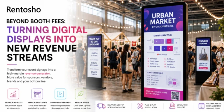 Beyond Booth Fees: Turning Digital Displays into New Revenue Streams for Singapore Pop-Up Events